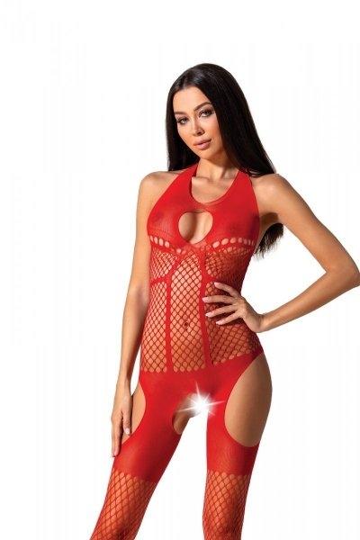 BS079 Bodystocking Czaerwony