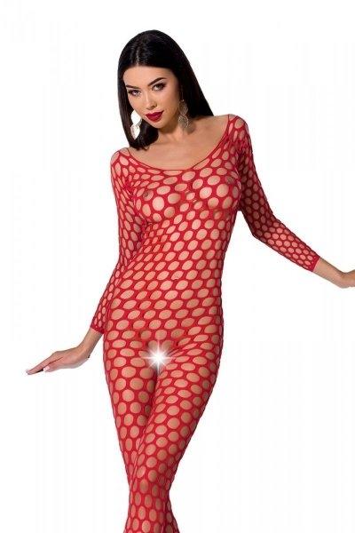 BS077 Bodystocking Czerwony