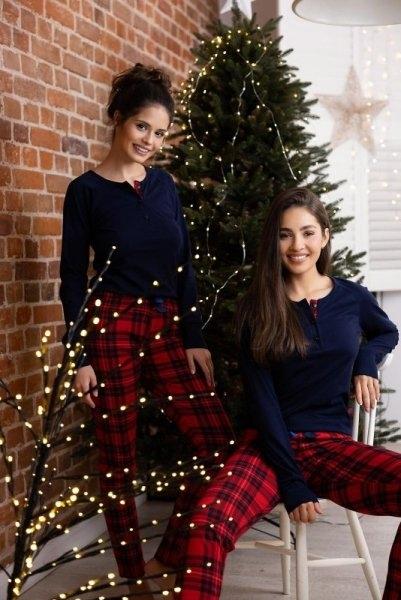 Piżama Sensis Yvette dł/r Christmas S-XL