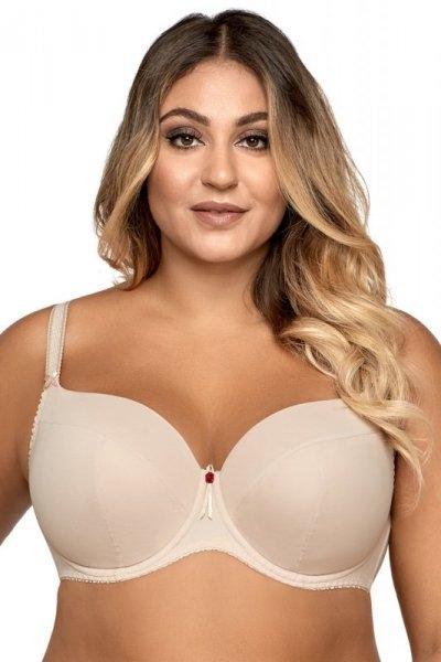 Ava 1263 Painel beżowy biustonosz usztywniany plus size