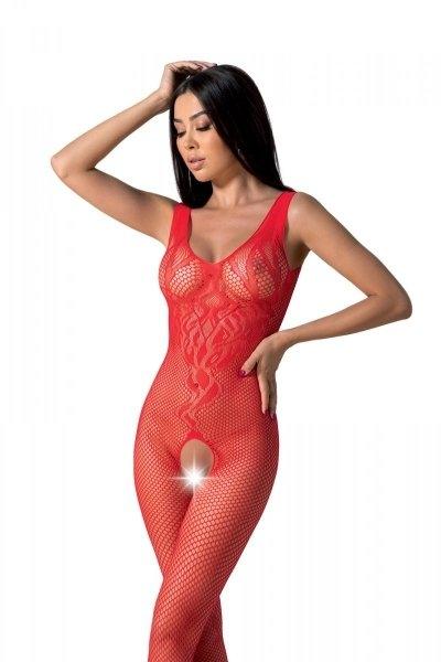 Passion BS098 czerwony Bodystocking