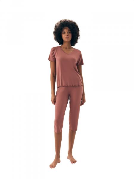 Piżama damska Noves 43023 mauve