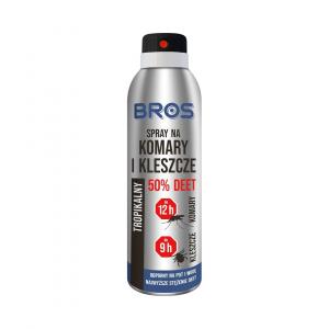 BROS - spray na komary i kleszcze 50% DEET 180ml