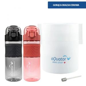 AQuator Mini Silver plus Jonizator wody alkalicznej i srebrnej naczyniowy + 2 BIDONY GRATIS