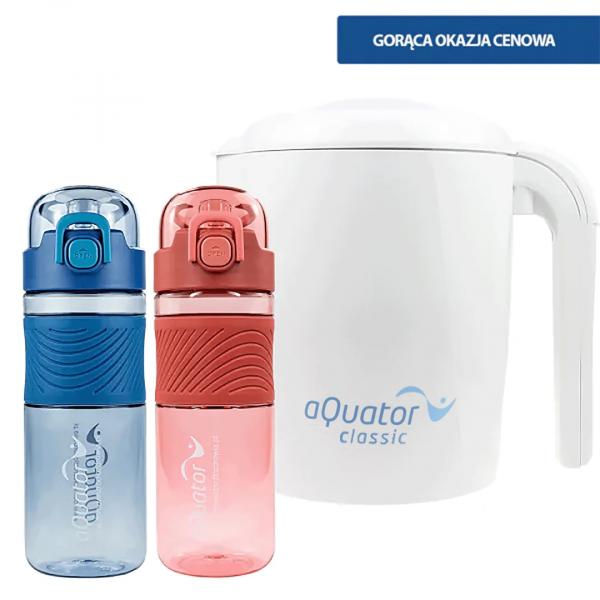 Jonizator wody, generator wodoru aQuator Classic plus 3 litry + 2 BIDONY GRATIS