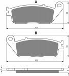 Klocki hamulca Gold Fren 022 S3 SUZUKI RF GSF AN 650