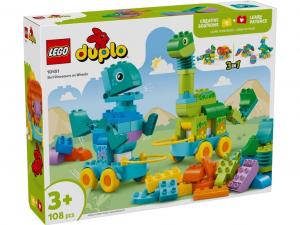 LEGO 10451 DUPLO 3 w 1 Dinozaury na kółkach