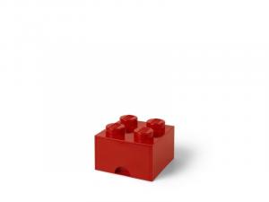 LEGO 40051730 Pojemnik na klocki z szufladą 2x2 czerwony