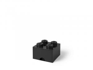 LEGO 40051733 Pojemnik na klocki z szufladą 2x2 czarny