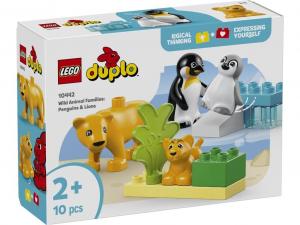 LEGO 10442 Duplo Rodziny dzikich zwierząt: pingwiny i lwy