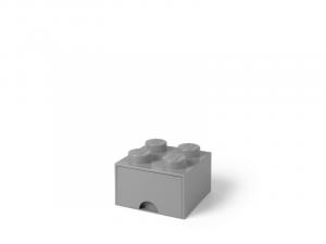 LEGO 40051740 Pojemnik na klocki z szufladą 2x2 szary