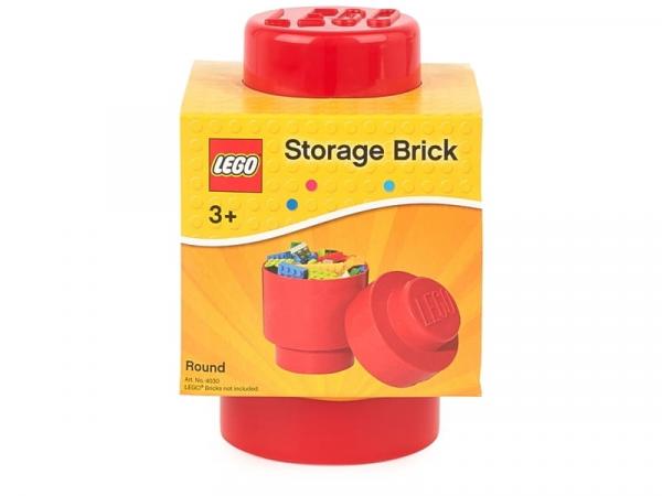 LEGO 40301730 Pojemnik na klocki okrągły 1x1 czerwony