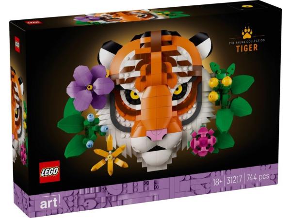 LEGO 31217 Art Kolekcja zwierząt - tygrys