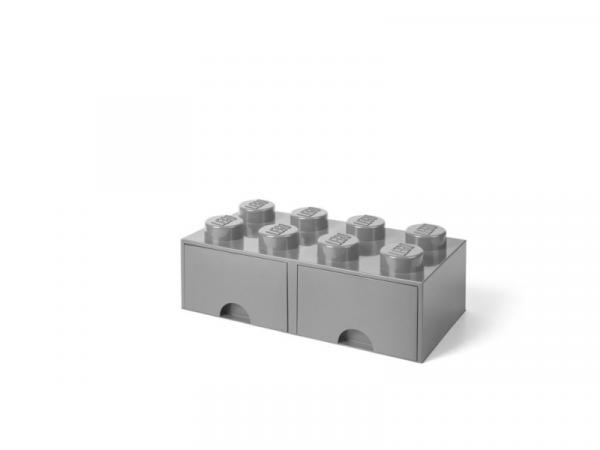 LEGO 40061740 Pojemnik na klocki z szufladami 4x2 szary