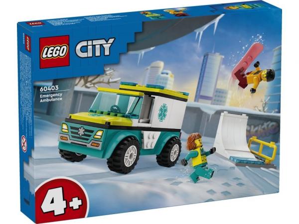 LEGO 60403 City Karetka i snowboardzista