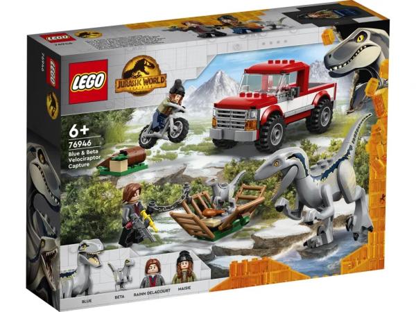 LEGO 76946 Jurassic World Schwytanie welociraptorów Blue i Bety