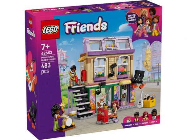 LEGO 42653 Friends Sklep muzyczny i mieszkanie