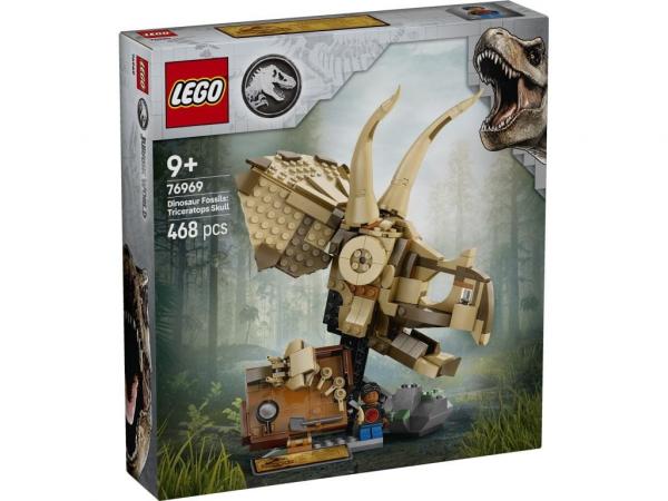 LEGO 76969 Jurassic World Szkielety dinozaurów: czaszka triceratopsa