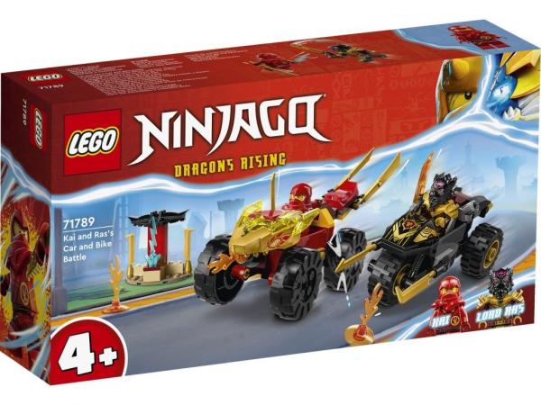 LEGO 71789 Ninjago Bitwa samochodowo-motocyklowa między Kaiem a Rasem