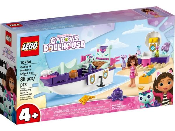 LEGO 10786 Koci domek Gabi Statek i spa Gabi i Syrenkotki