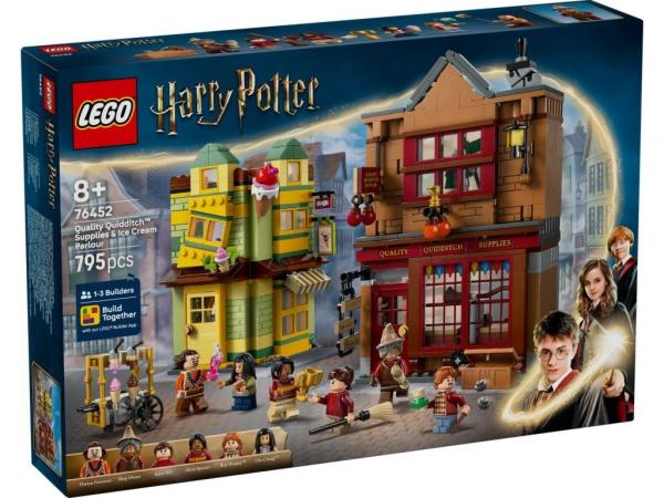 LEGO 76452 Harry Potter Markowy sprzęt do quidditcha i lodziarnia
