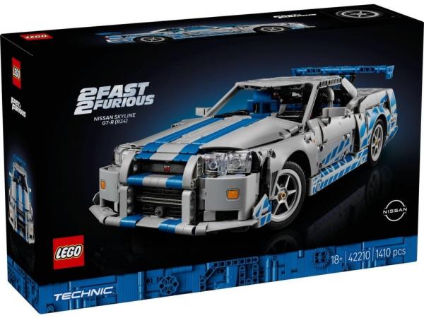 LEGO 42210 Technic Samochód Nissan Skyline GT-R (R34) z filmu Za szybcy, za wściekli