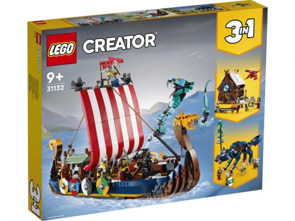 LEGO 31132 Creator Statek wikingów i wąż z Midgardu