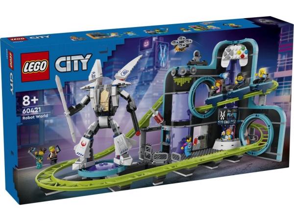 LEGO 60421 City Park Świat Robotów z rollercoasterem