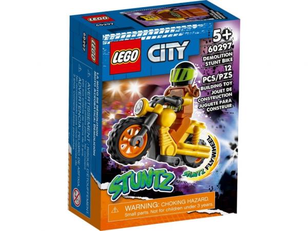 LEGO 60297 City Demolka na motocyklu kaskaderskim