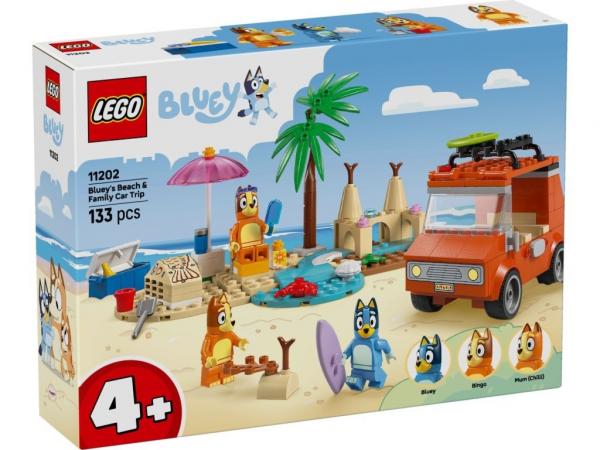 LEGO 11202 Bluey Blue i rodzinna wycieczka samochodem