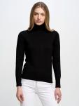 Sweter damski z golfem czarny Charlinka 906