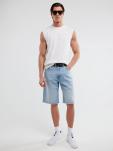 Szorty męskie jeansowe z przetarciami jasnoniebieskie Aleksy Workwear 220