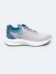 Sneakersy damskie z turkusowymi wstawkami szare RR174271 902