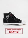 Trampki damskie wysokie czarne JJ274A502 906