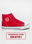 Trampki damskie wysokie czerwone JJ274A503 603