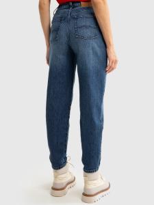 Jeansy damskie mom jeans z linii Authentic granatowe Silla 515