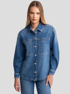 Koszula damska jeansowa niebieska Brenda 474