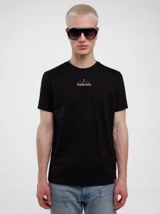 Koszulka męska z linii Authentic z nadrukiem czarna Techmunen 906