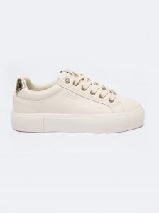 Sneakersy damskie ze skóry ekologicznej białe NN274A851 101