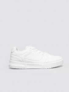 Sneakersy damskie ze skóry ekologicznej białe OO274A549 101