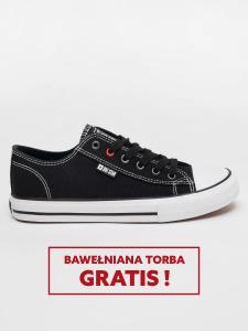 Trampki damskie niskie czarne JJ274A501 906