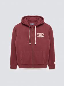 Bluza męska rozpinana z kapturem z kolekcji Authentic bordowa Karol 604