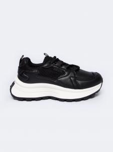 Sneakersy damskie czarne NN274A106 906