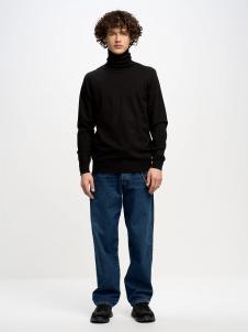 Sweter męski z golfem czarny Charis 906