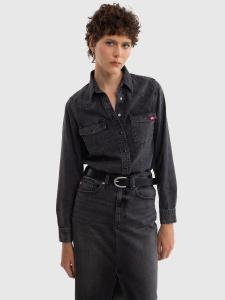 Koszula damska jeansowa czarna Western Shirt Girl 943