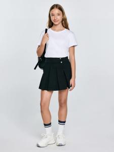 Spódnica dziewczęca mini rozkloszowana czarna Kardilana 906