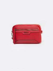 Torebka damska cross body z wymiennym paskiem czerwona Mara 603