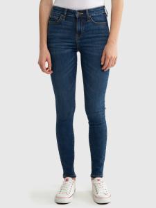 Jeansy damskie z wysokim stanem niebieskie Lorena High Waist 364