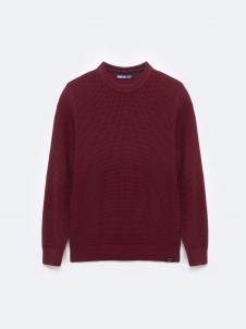 Sweter męski bawełniany bordowy Carlo 604
