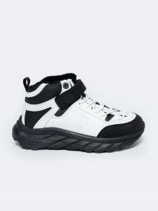 Buty dziecięce trekkingowe unisex czarno-białe OO374180 101